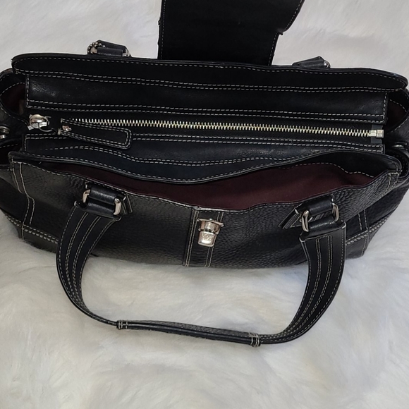 Coach pebble leather Hamilton Satchel bag F13961 - Picture 10 of 16